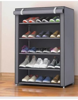 Текстилна етажерка за обувки на 5 реда